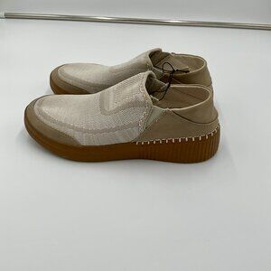 Dearfoams Women's Lee Knit Twin Gore Sneaker Slip On Comfort Shoes Size 8.5